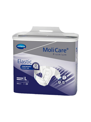 Molicare® Premium Elastic 9 Drops Incontinence Pads, Large – Ctn/3