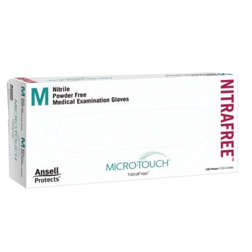 Micro-Touch® NitraFree Pink Examination Gloves (M) - Box/100