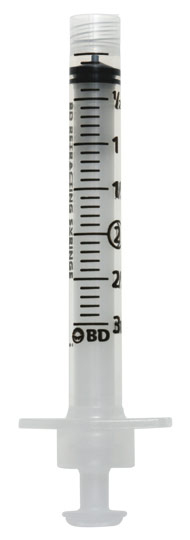 BD Luer Lock Tip Syringe 3mL - Box/100