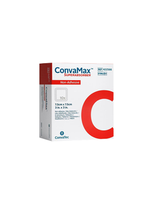 ConvaMax™ Superabsorber Non-Adhesive 7.5cm X 7.5cm - Box/10