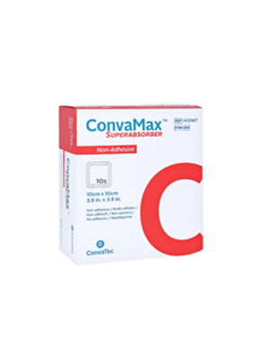 ConvaMax™ Superabsorber Non-Adhesive 10cm x 10cm - Box/10