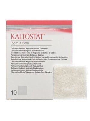 Kaltostat® Calcium Sodium Alginate Dressing, 5x5cm – Box/10