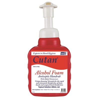 Cutan® Alcohol Foam Antiseptic Handrub 400mL - Ctn/12