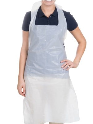 Plastic Sterile Aprons 80 x 150cm (White)