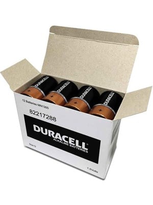 Duracell Coppertop Batteries #D, Bulk pack - Pkt/12