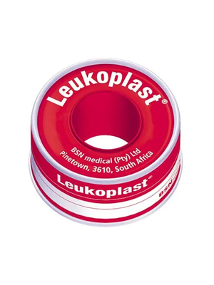 Leukoplast Zinc Oxide Medical Tape Tan Adhesive 2.5cm x 9.2m