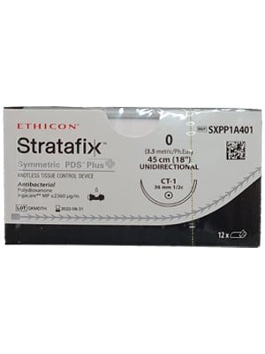 STRATAFIX™ Spiral PDS™ Plus Suture, Violet 0 45cm CT-1 - Box/12