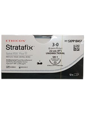 STRATAFIX™ Spiral PDS™ Plus Violet 23cm 3-0 SH-1 22mm - Box/12