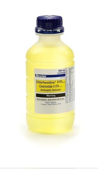 Chlorhexidine 0.015% & Cetrimide 0.15% Antiseptic Solution 500ml - Each