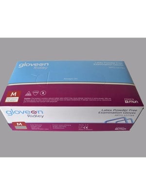 Gloveon Ridley Latex Powder Free Exam Gloves Medium - Box/100