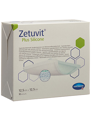 Zetuvit® Plus Silicone Dressing 12.5cmx12.5cm- Box/10