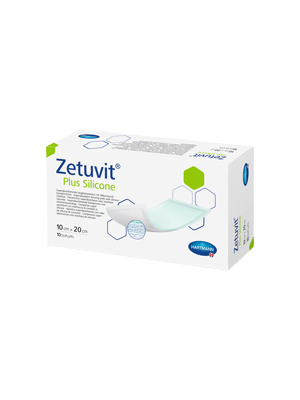 Zetuvit® Plus Silicone Dressing 20cm x 25cm - Pkt/10