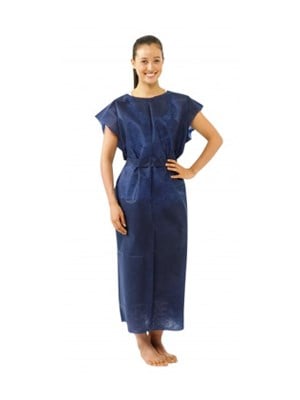 Patient Gown (Dark Blue) 110x150cm - Box/100