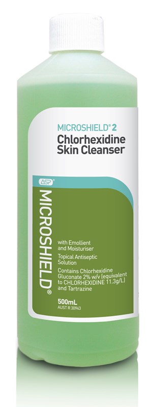 MICROSHIELD® 2 Chlorhexidine Skin Cleanser 500mL