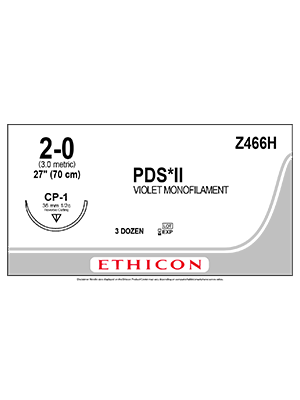 PDS*II Sutures Absorbable Violet 70cm 2-0 - Box/36