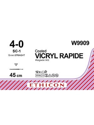 Coated VICRYL RAPIDE® Undyed45cm 4-0  SC-1 13mm - Box/12