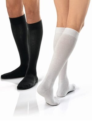 JOBST Active Knee High Socks 15-20mmHg Black - Large