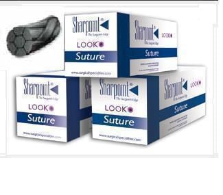 Silk Suture Black 5-0 RC 19mm 45cm - Box/12