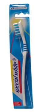 Livingstone Toothbrush Adult White Adult Soft Blue