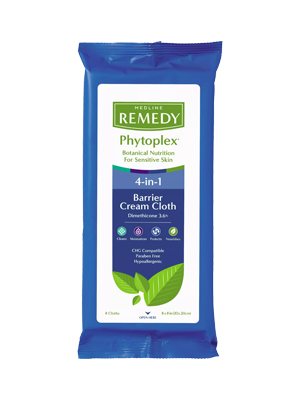 Medline® Remedy Phytoplex 4 in 1 Barrier Cream Wipes - Ctn/12