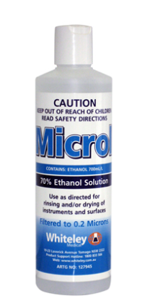 Microl 70% Ethanol Cleaning Solution 500mL 