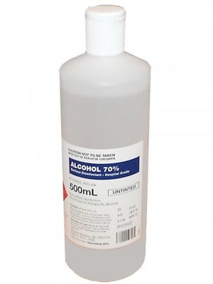 Alcohol 70% Untinted 500ml Pfizer