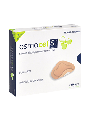 Hydroporous Silicone Foam Lite, Osmocel Si Sterile 5cm x 5cm