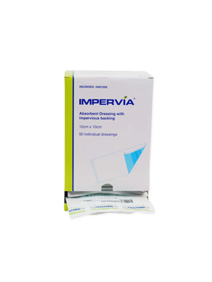 Impervia® Sterile Absorbent Dressing– 10cm x 10cm – Pkt/50