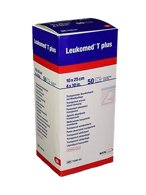 Leukomed® T Plus Transparent Film Dressing, 10cm x 25cm - Box/50