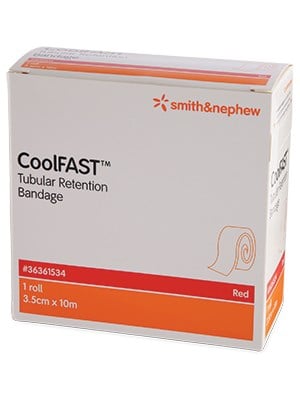 CoolFAST Tubular Retention Bandage 3.5cm x 10m (Red)