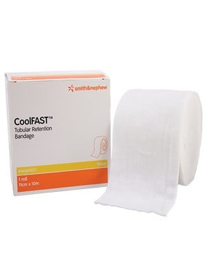 CoolFAST Tubular Retention Bandage 11cm x 10m (Yellow)