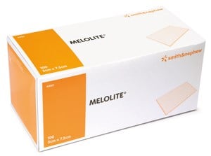 Melolite Low Adherent Absorbent Dressing, 7.5cm x 10cm – Box/100