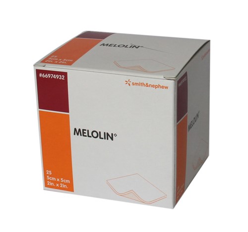 Melolin Low Adherent Absorbent Sterile Dressing, 5x5cm – Box/25