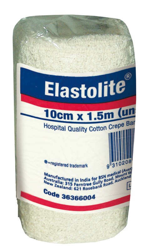 Bandage Non-Adhesive Elastolite Crepe, Reusable Washable 7.5cm x 1.5m