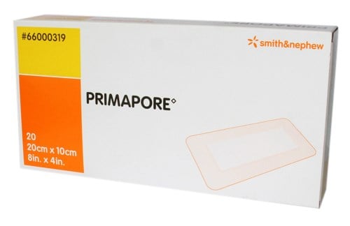 Primapore Adhesive Island Wound Dressing, 20cm x 10cm – Box/20 