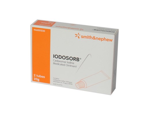 Iodosorb Cadexomer Iodine Medicated Wound Ointment, 20g – Box/2