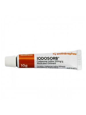 Iodosorb, Cadexomer Iodine Medicated Ointment, 10g tube - Pkt/4