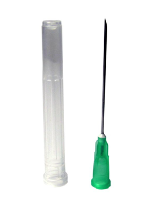 Terumo AGANI Hypodermic Needles 21G x 25mm (Green)- Box/100