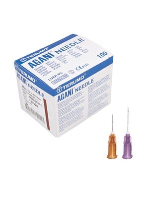 Terumo AGANI Hypodermic Needles  23G x 16mm (Blue) - Box/100