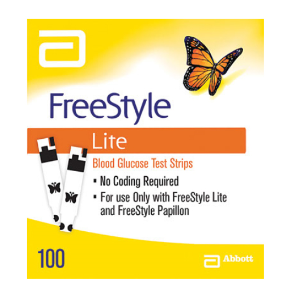 Freestyle Lite Glucose Strips Box/100