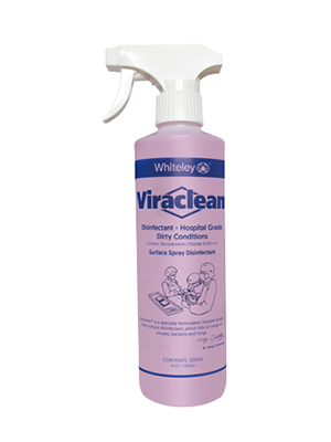 Viraclean Hospital Grade Disinfectant Spray Bottle 500mL - Each