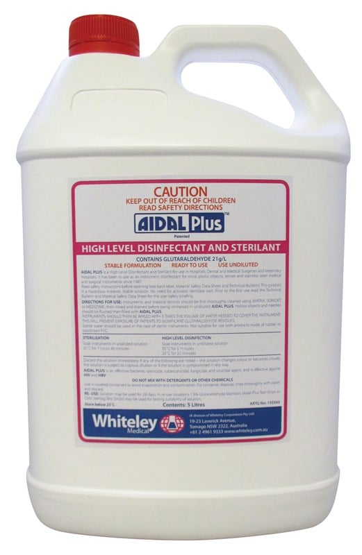 Aidal® Plus High Level Disinfectant and Sterilant 5L